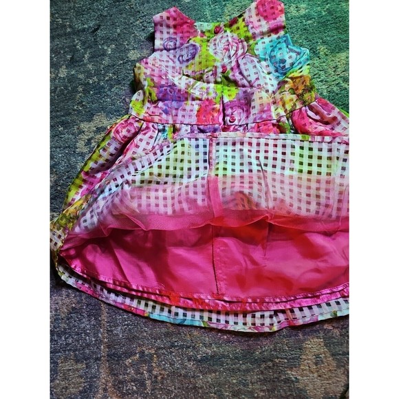 NWT The Children's Place Colorful Floral Ruffle Sleeveless Dress Size 3t Easter - Picture 3 of 4